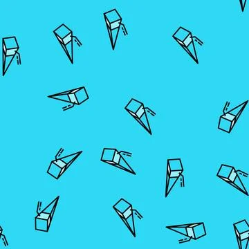 Perspective drawing architectural drafter vector seamless pattern Stock Illustration