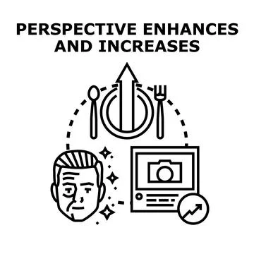 Perspective enhancing and increasing a man's life Illustrazione stock