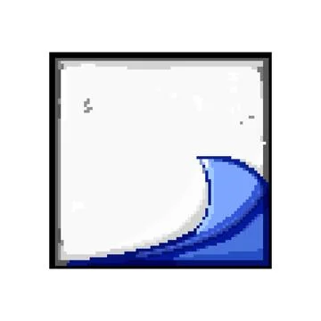 Perspective flip effect pixel art vector illustration Stock Illustration