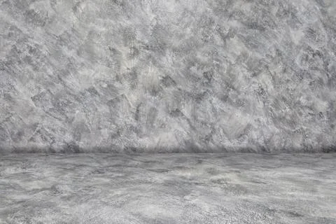 Perspective Gray cement floor or concrete for interior display products Stock Illustration