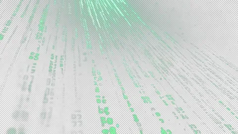 Perspective Green Matrix Code Animation Stock Footage 311299794
