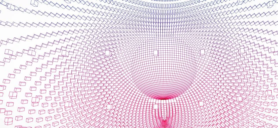 Perspective grid background. Technology(science) style. Vector Illustration. Stock Illustration