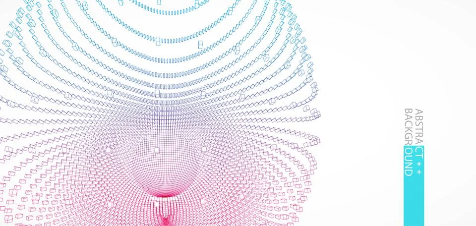 Perspective grid background. Technology(science) style. Vector Illustration. Stock Illustration