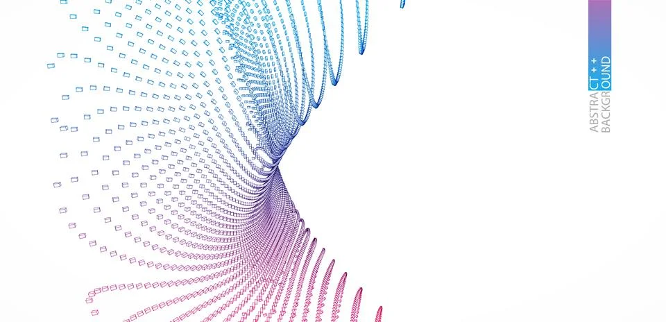 Perspective grid background. Technology(science) style. Vector Illustration. Stock Illustration