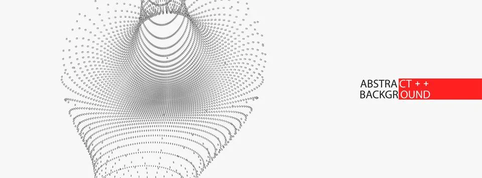 Perspective grid background. Technology(science) style. Vector Illustration. Stock Illustration