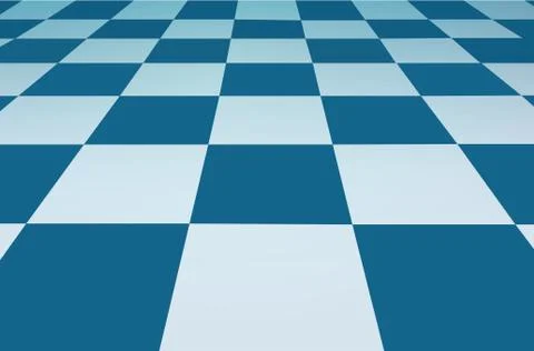 Perspective grid. chessboard background vector Stock Illustration