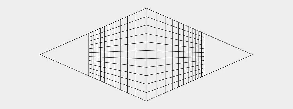 Perspective grid wall geometry abstract background Stock Illustration