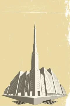 Perspective grunge Stock Illustration