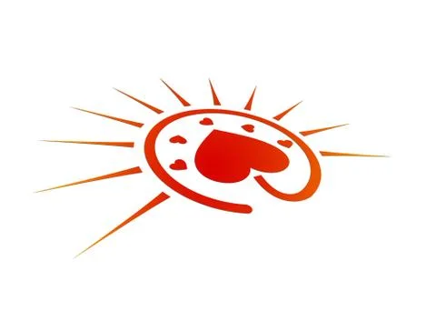 Perspective heart Stock Illustration