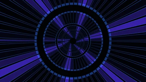 Perspective Hexagonal Tunnel Background Seamless Loop Stock Footage 341736972