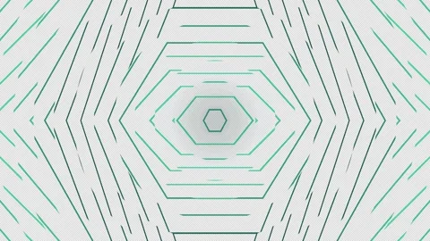 Perspective Hexagonal Tunnel Background Seamless Loop Stock Footage 341770947