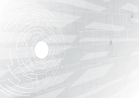 Perspective HUD circle. Abstract technology background イラスト素材