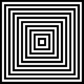 Perspective illusion- One point perspective of interior  Stock Illustration