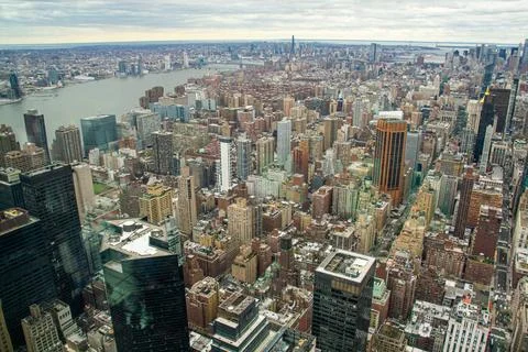 Perspective of Manhattan Foto stock