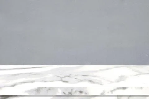Perspective marble table surface background, Grey and white marble table top Stock Photos