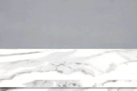 Perspective marble table surface background, Grey and white marble table top Stock Photos