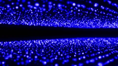 Perspective particles abstract background blue Stock Footage 200926375