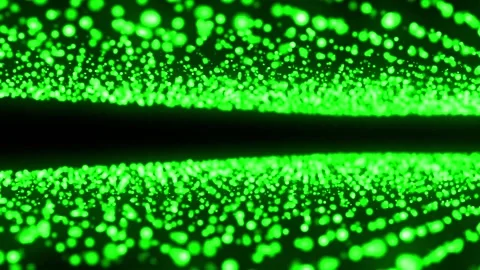 Perspective particles abstract background green Stock-Footage 200926369