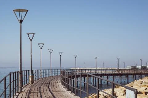 Perspective of promenade Stock-Fotos