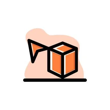 Perspective Selection Tool Conceptual Vector Icon Illustration Design Stock Illustration