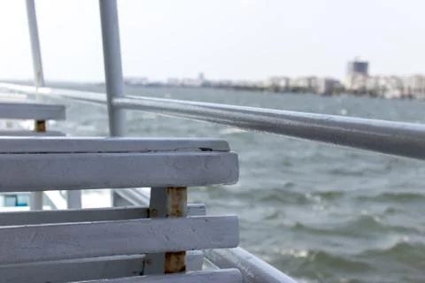 A perspective shoot from a boat deck Stock Photos