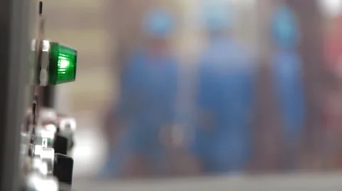 Perspective Shot of both Workers and Equipment Stock Footage 45236538