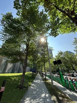 Perspective of the sideway Stock Photos