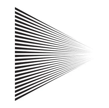 Perspective speed motion lines. wavy horizontal comic manga style abstract ba Illustrazione stock