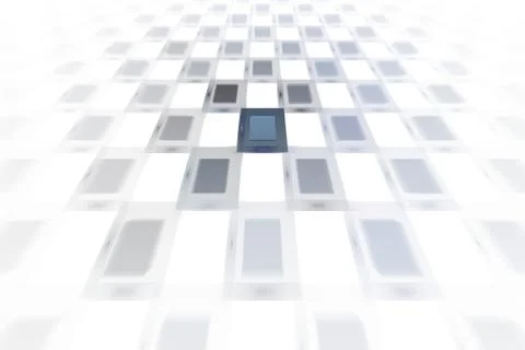 Perspective square fractal 스톡 일러스트