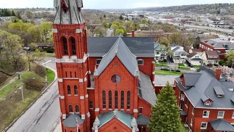 Perspective - St. Vincent De Paul Church - Syracuse, NY Stock Photos