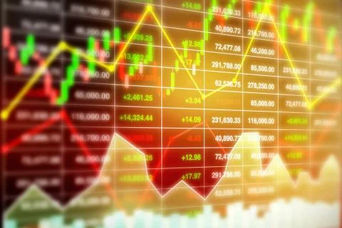 Perspective stock index data background analysis for business presentation. Stock Illustration