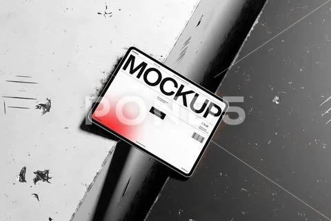 Perspective Tablet Screen Mockup Design PSD Template