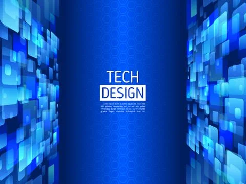 Perspective technology background Stock Illustration