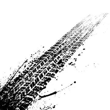 Perspective tires background Stock Illustration