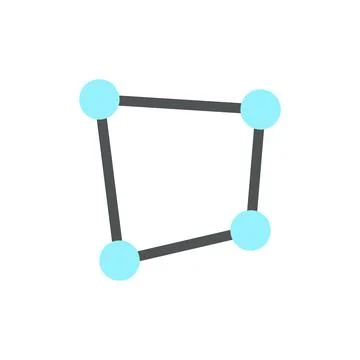 Perspective tool flat color ui icon Stock Illustration