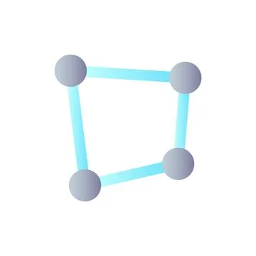 Perspective tool flat gradient color ui icon Stock Illustration