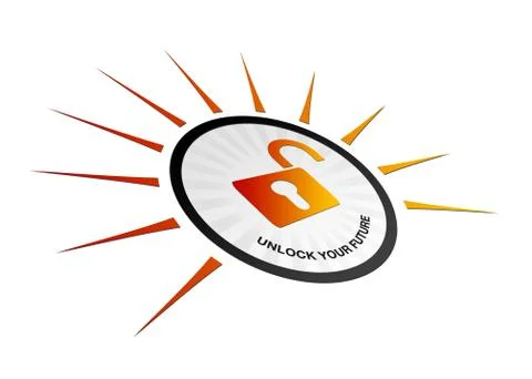 Perspective unlock your future 스톡 일러스트