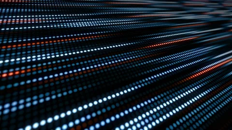 Perspective view of blinking LED lights Stock-Footage 133531173