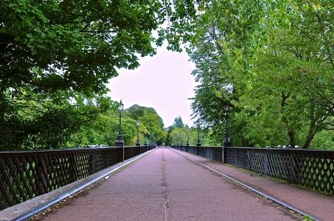 Perspective view of bridge Stock Photos