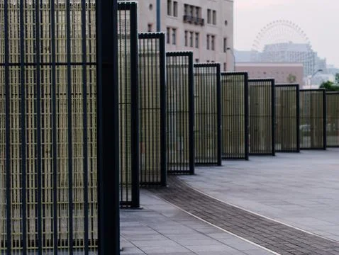 Perspective view of Cold cathode lamp (CCL) screen panels Foto stock