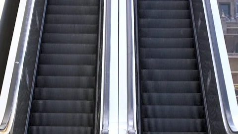 Perspective View Of An Escalator Stock-Footage 127517428