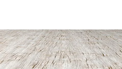 Perspective view of a flat wooden surface with a pronounced texture and annua Stock Illustration