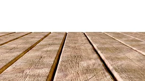 Perspective view of a flat wooden surface with a pronounced texture and annua Illustrazione stock
