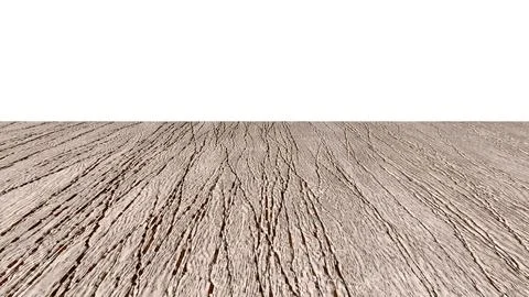 Perspective view of a flat wooden surface with a pronounced texture and annua Stock Illustration