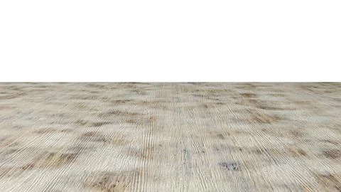 Perspective view of a flat wooden surface with a pronounced texture and annua Stock Illustration