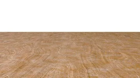 Perspective view of a flat wooden surface with a pronounced texture and annua Illustrazione stock