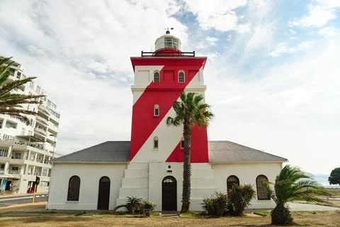 Perspective View of Green Point Lighthouse Stock Photos