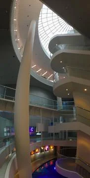 Perspective View of The Perlan Museum Stock Photos