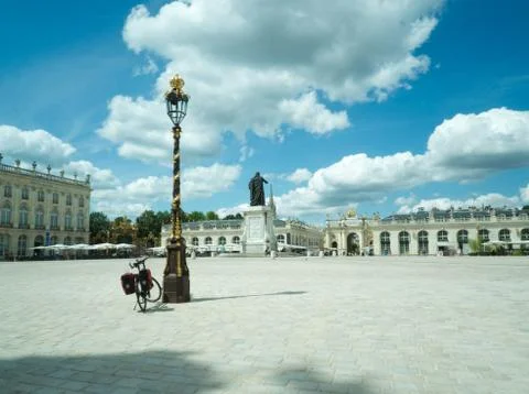 Perspective view on the Place Stanislas of Nancy Stock Photos