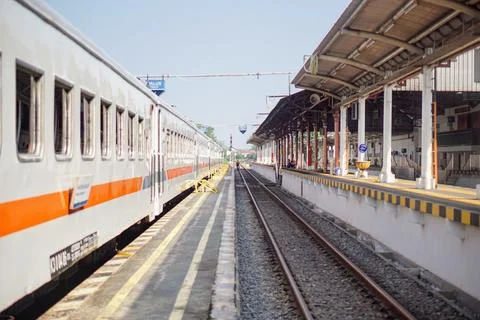 Perspective view of the platform roof architecture and an Indonesian 写真素材